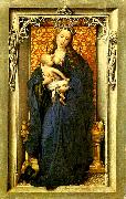 Rogier van der Weyden madonnan med barnet oil